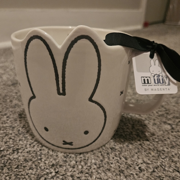 Miffy White & Black Mug Adorable Bunny Shaped - Picture 2 of 3